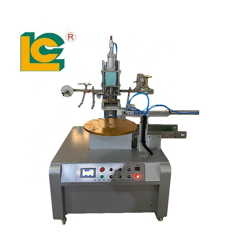 rotary gilding press machine for A5 notebook semi automatic plane surface hot stamping machine for wood leather gilding press