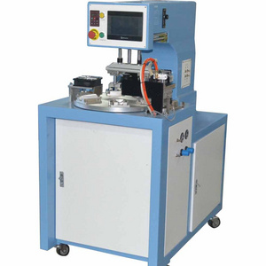 PLC rotary Single Color 4 Station Pad Printing Machine For Golf Tee Christmas Ball Hanger bottle pad printer