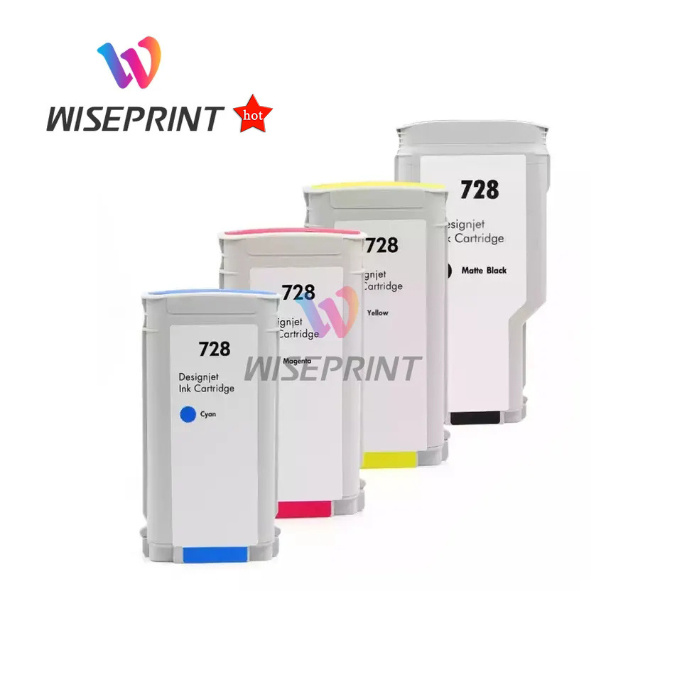 Wiseprint Original quality Compatible HP 728 HP728 Dyebase Ink Cartridge prices For HP DesignJet T730 T830 plotter Printer