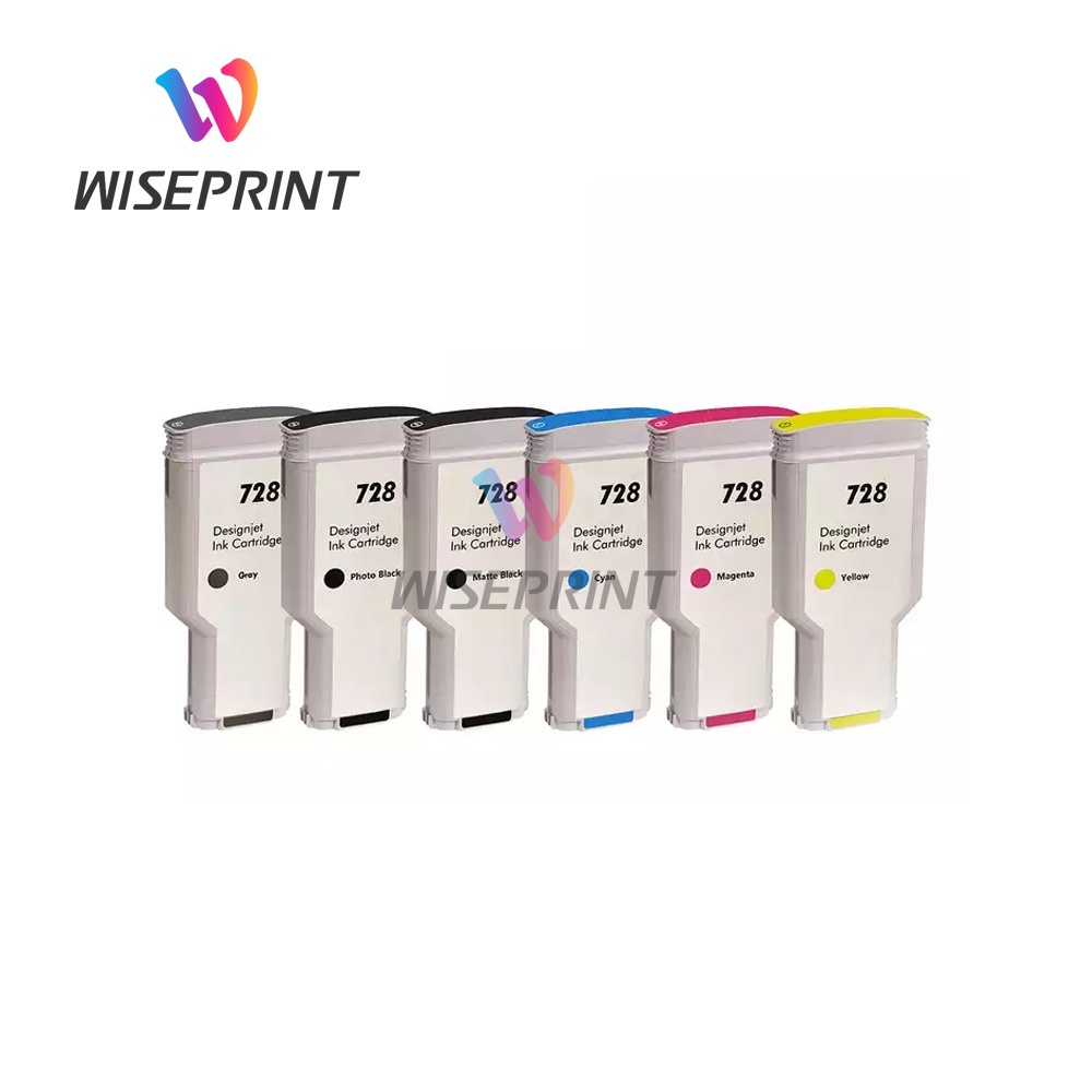 Wiseprint Original quality Compatible HP 728 HP728 Dyebase Ink Cartridge prices For HP DesignJet T730 T830 plotter Printer