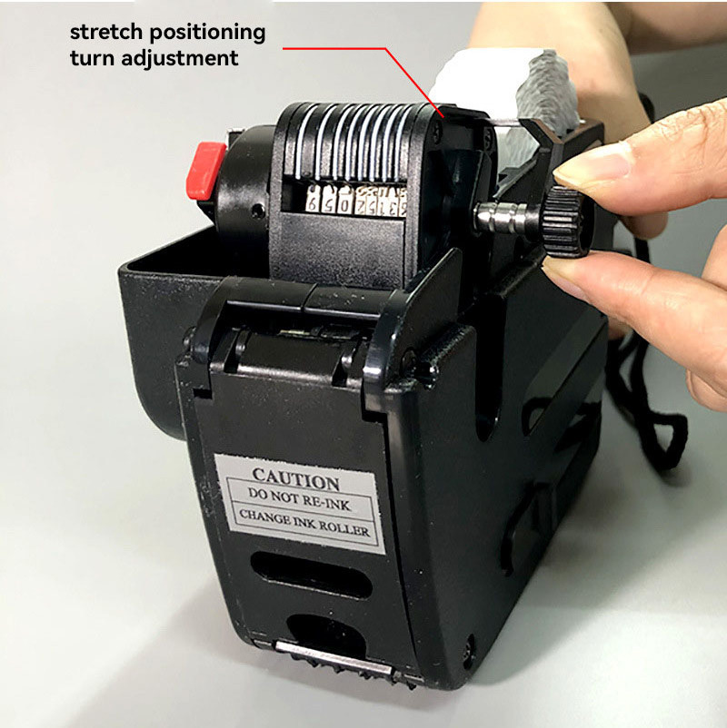 Single coding machine consecutive automatic continuous label self adhesive price tag gun for labelling