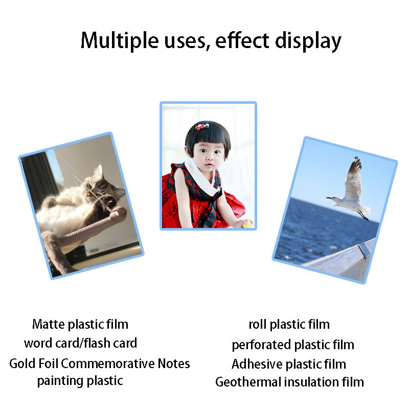 5 inch 6 inch 7 inch 8 inch photo laminating film with 80mic card protection film photo with 8 silk film