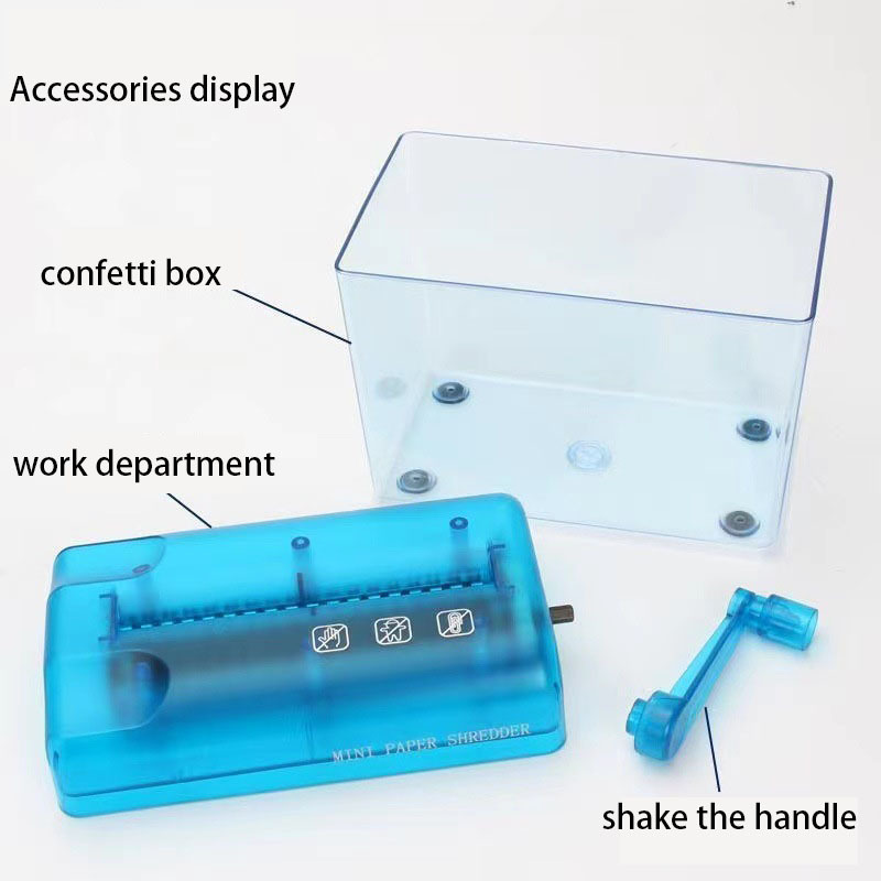 Portable Mini Manual Hand-Cranked Straight Cutting Machine Paper Cutter Shredder For Paper