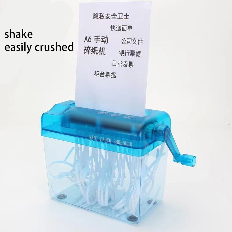 Portable Mini Manual Hand-Cranked Straight Cutting Machine Paper Cutter Shredder For Paper