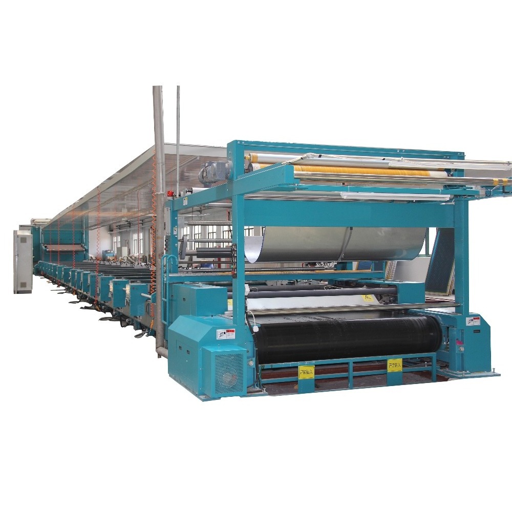 Automatic roll to roll flatbed silk screen textile printing machine