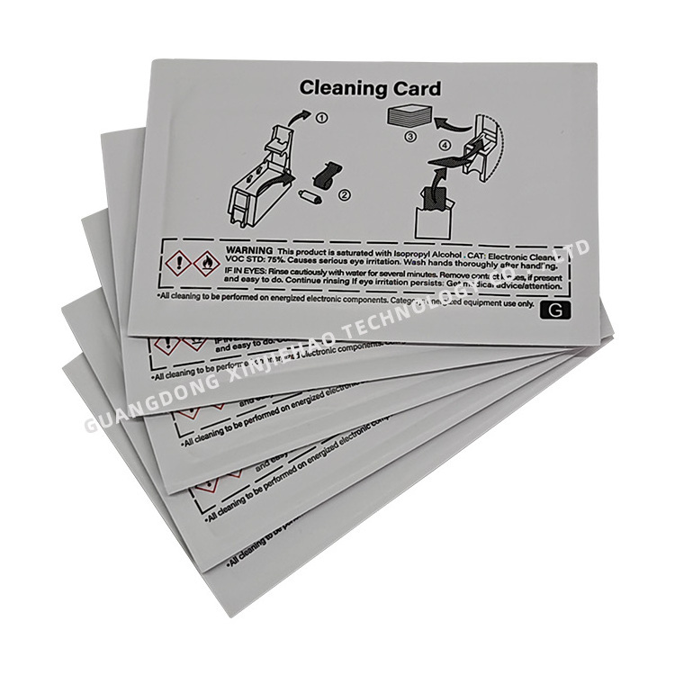 Entrust CR80 Cleaning Card For SP35 SP55 SP75 CP40 CP60 CP80 SD160 SD260 SD360 SD460 CD800 CD820 CE870 ID Card Printer  5pcs/Bag