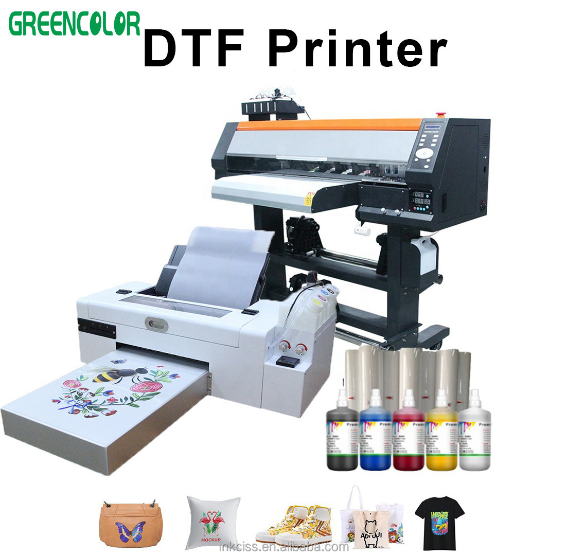 Dual i3200 Dual 4720 XP600 A4 A3 DTF Printer 60 30 cm Direct Transfer Film Printer With Dtf Shaking Powder Machine for T-shirt