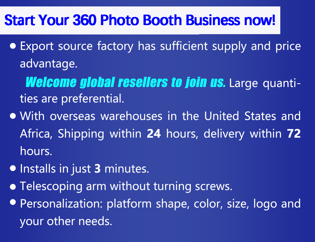 Free Factory Shipped in 48h Overhead 360 Photo Booth Pole for Wedding and Event Used 360 Photo Booth Track Overhead Sky