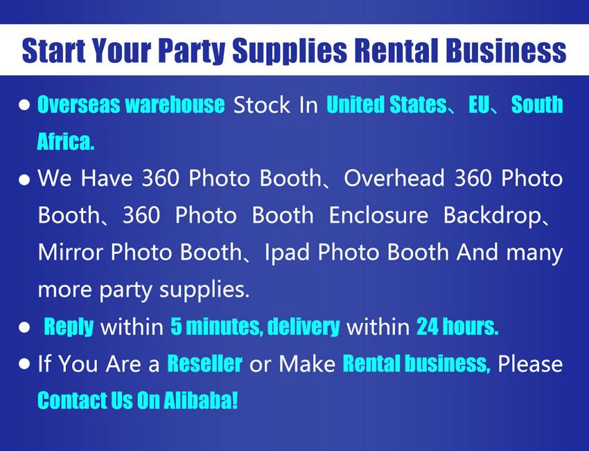 Free Custom Logo 360 Photo Booth Enclosure with Free Accessories 360 Camera Photo Booth Backdrop Stand