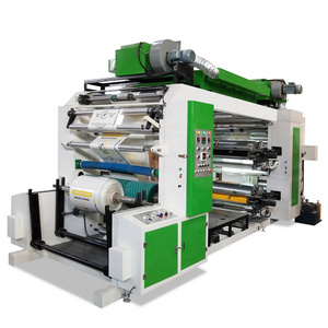 automatic high speed 4 colors stack type pp woven bag flexo printing machine for sale