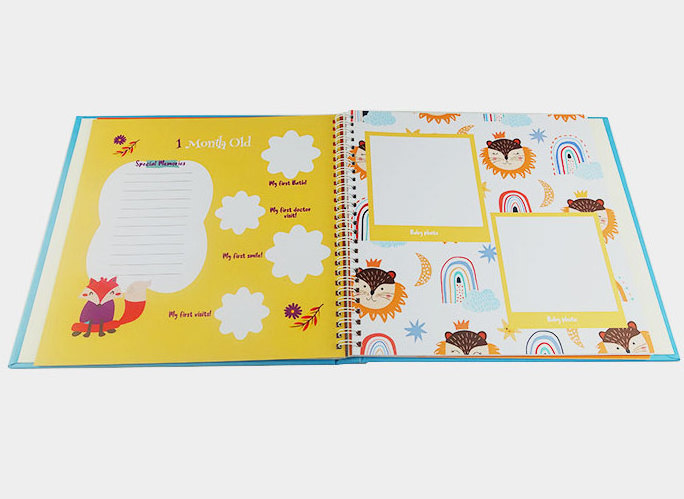 Newborn Infant Record Keepsake Box Kids Baby Memory Photo Album Book For Boys Girls