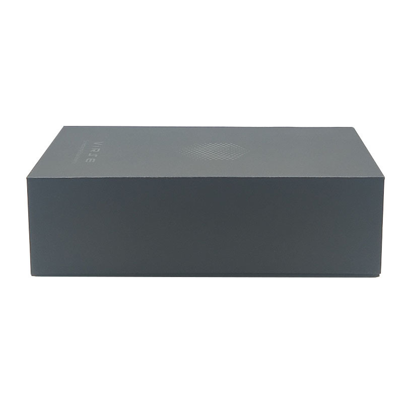 Luxury Matt Black Rigid Cardboard Magnetic Closure Gift Boxes with EVA Foam Insert