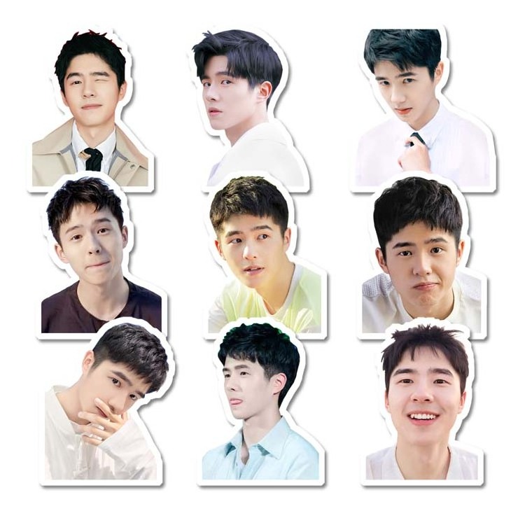 Custom star fan event creative suitcase stickers