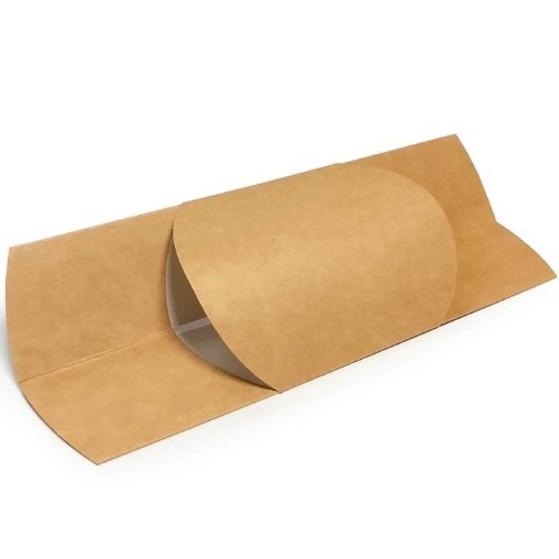 Double kraft scoop tortilla wrap packaging sleeve