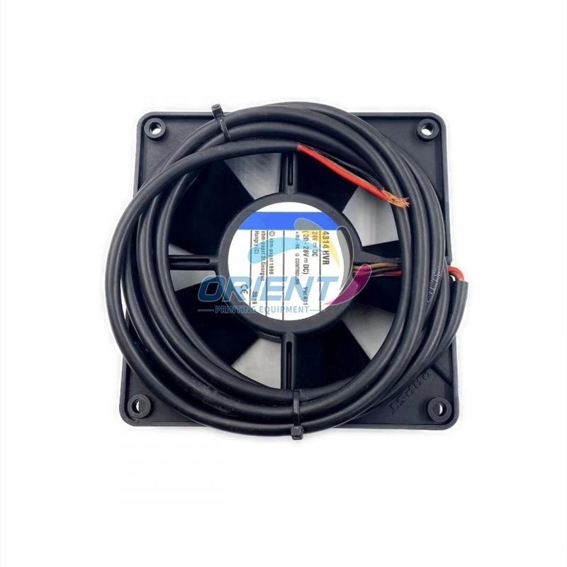 High Quality New 4314 HVR Square Fan 120x120x32mm DC 24V 8.2W 3-Wire Cooling Fan For KBA Offset Spare Parts