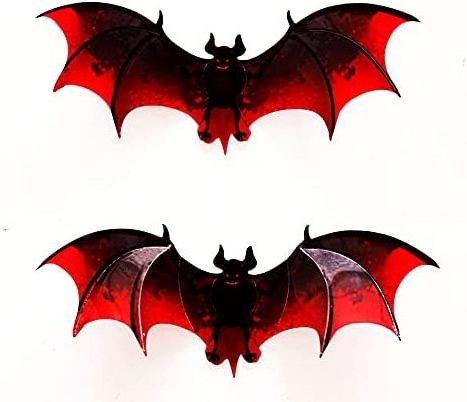 Removable Ghost Bat Moon Peeping Eye Wall Decor Glowing Window Clings for Scary Halloween Theme Party Decorations