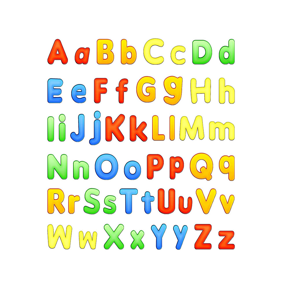 ABC Gel Window Clings Alphabet and Letters Thick Gel Clings Reusable and Removable Glass Window Stickers