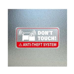 Anti-Theft System Car Sticker Don't Touch Self Adhesive Vinyl Decals GPS Tracking System Equipped Waterproof Door