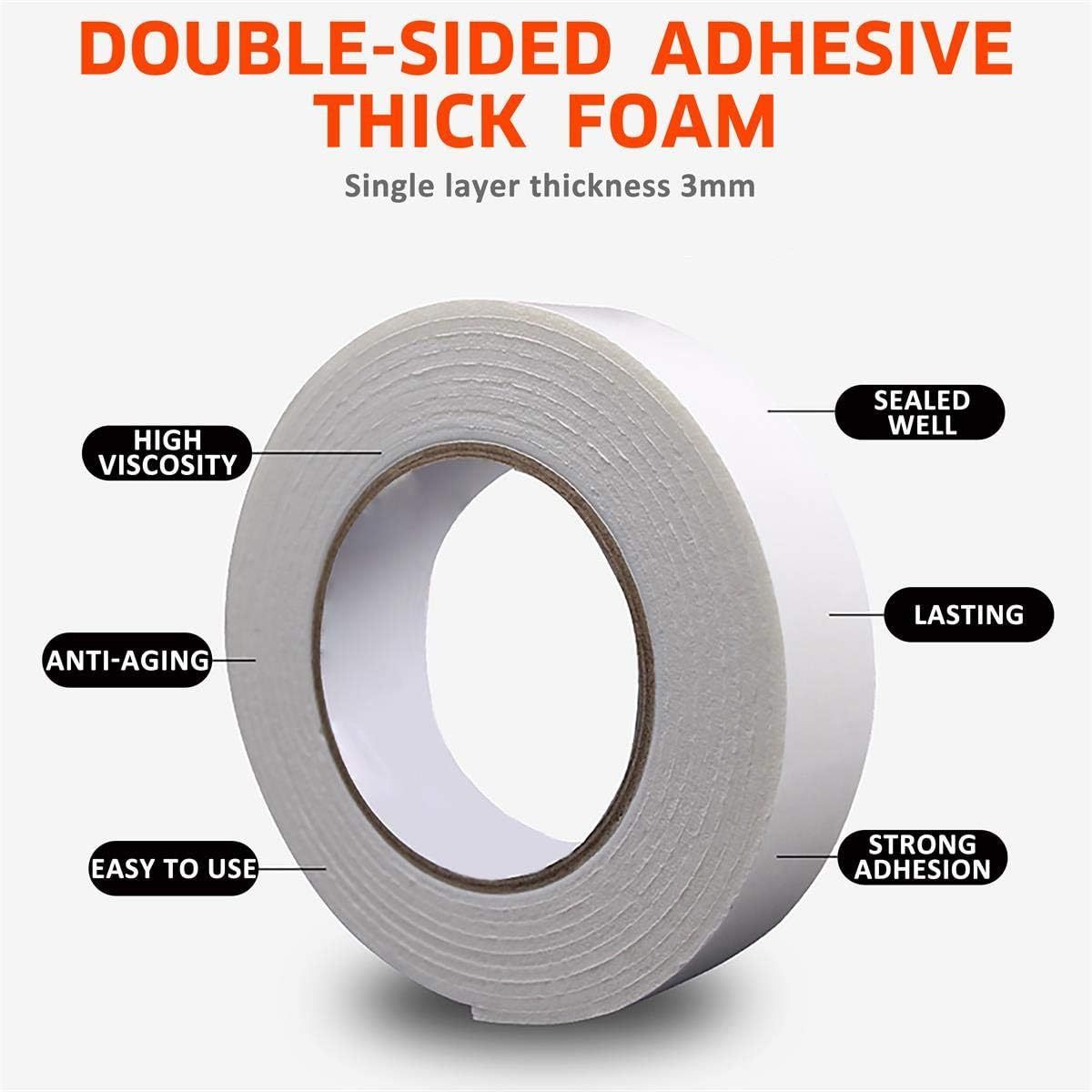 Double Sided Adhesive Tape Heavy Duty Acrylic Foam Mounting Waterproof & Strong Double Stick