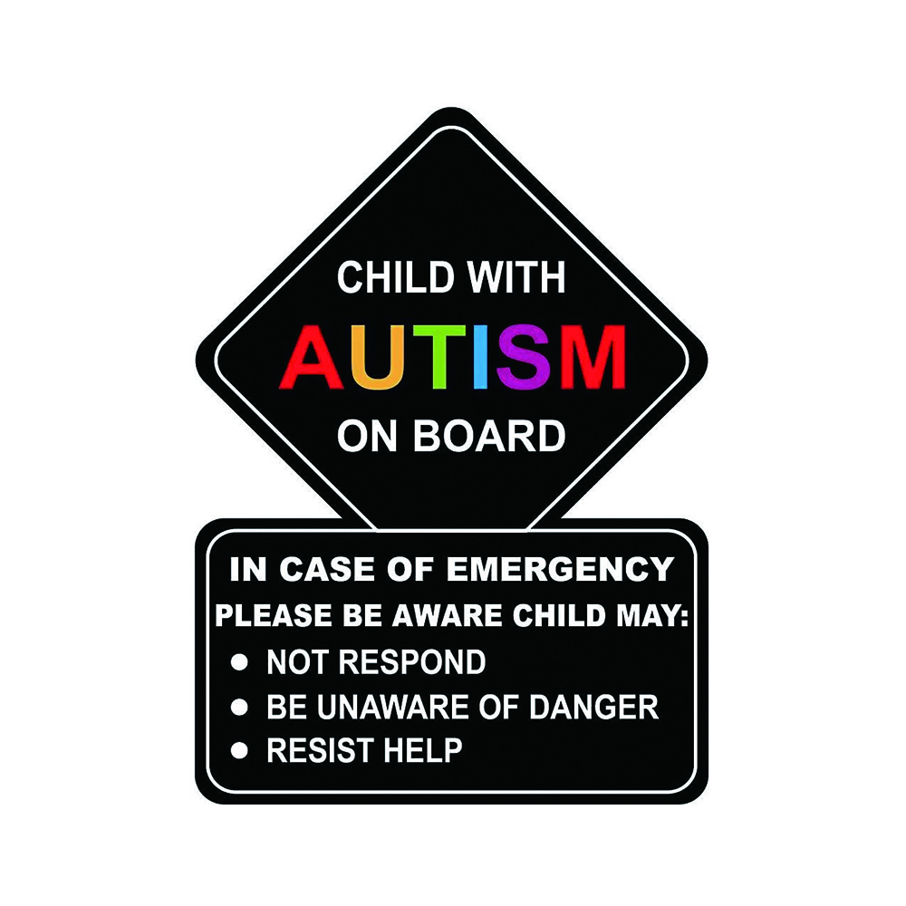 Autistic Occupant in Vehicle and Autism Awareness Love Puzzle Stickers Decals for Car Truck Van SUV Window Wall Cup Tumblers