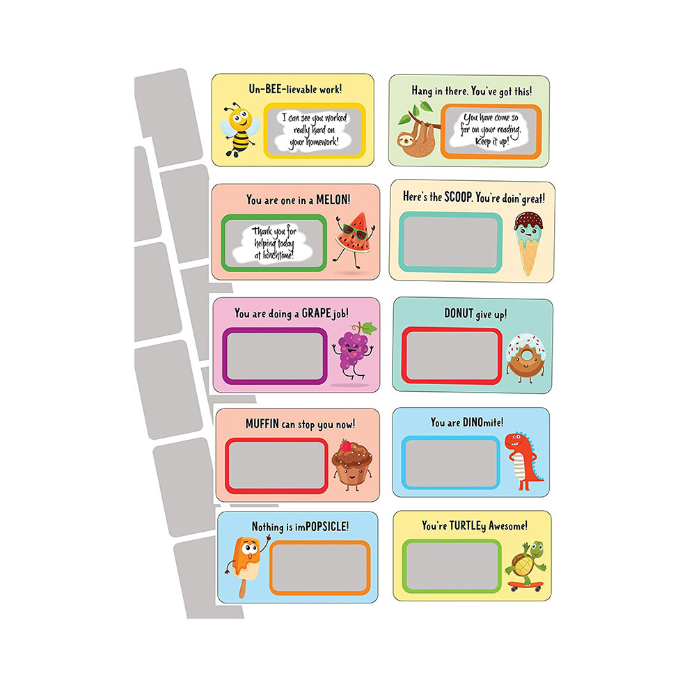 scratch card Scratch Off Pun Cards - Motivational Funny Note Cards for Kids Blank Section to Write A Message