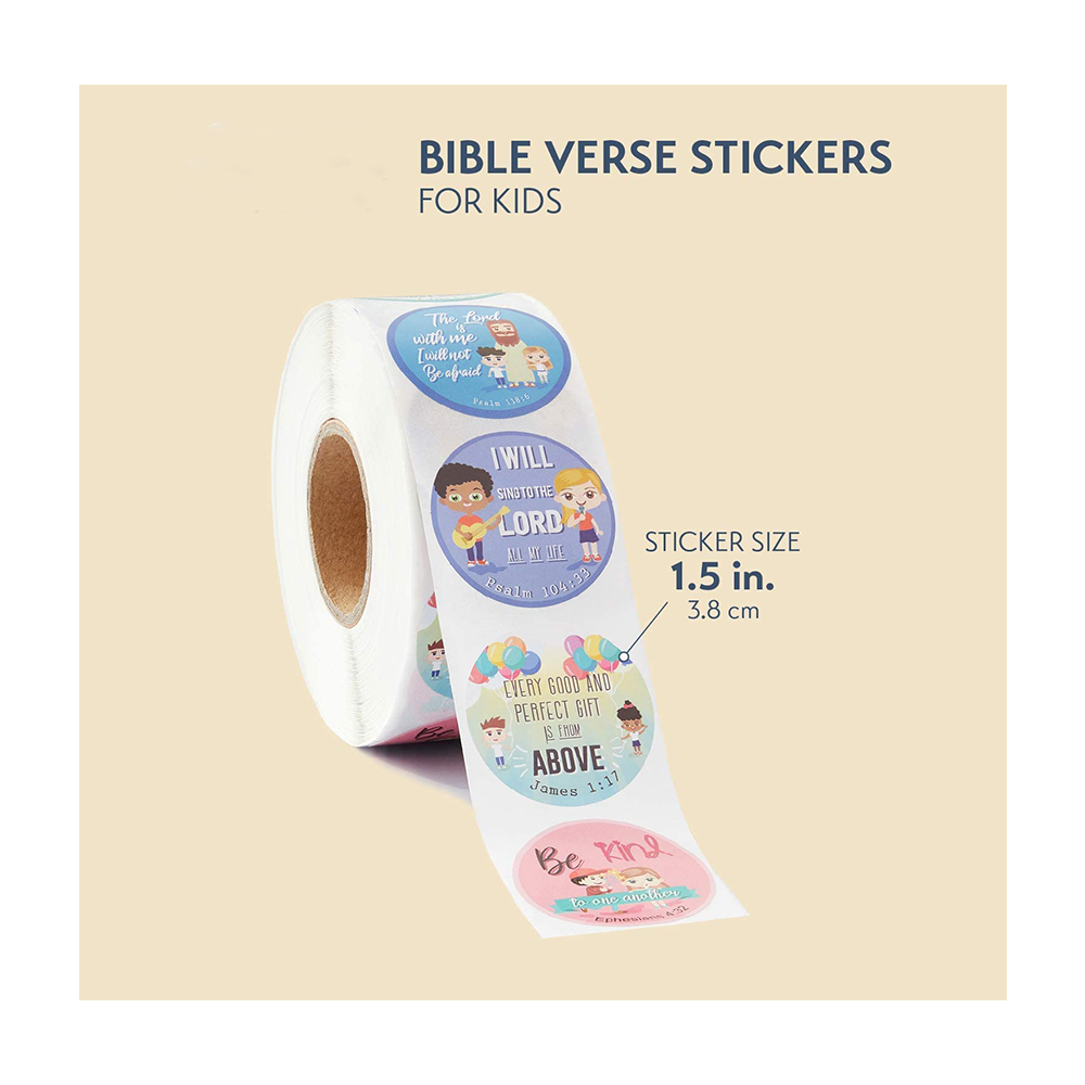 Children's Christian Stickers Bible Verses Faith Prayer God Quotes Religious Signs Art Decoration Stickers