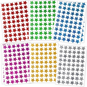 Wholesale Holographic Rainbow Small Star Stickers for Kids Reward Behavior Chart Student Planner and Teacher reward Sticker