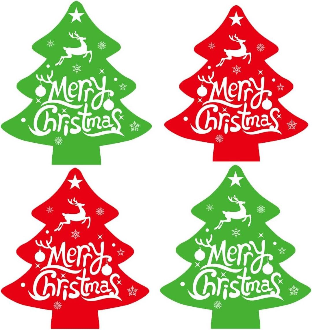 Christmas Stickers Envelope Seal Decorative Christmas Tree Stickers for Christmas Party Gift Bag Envelopes