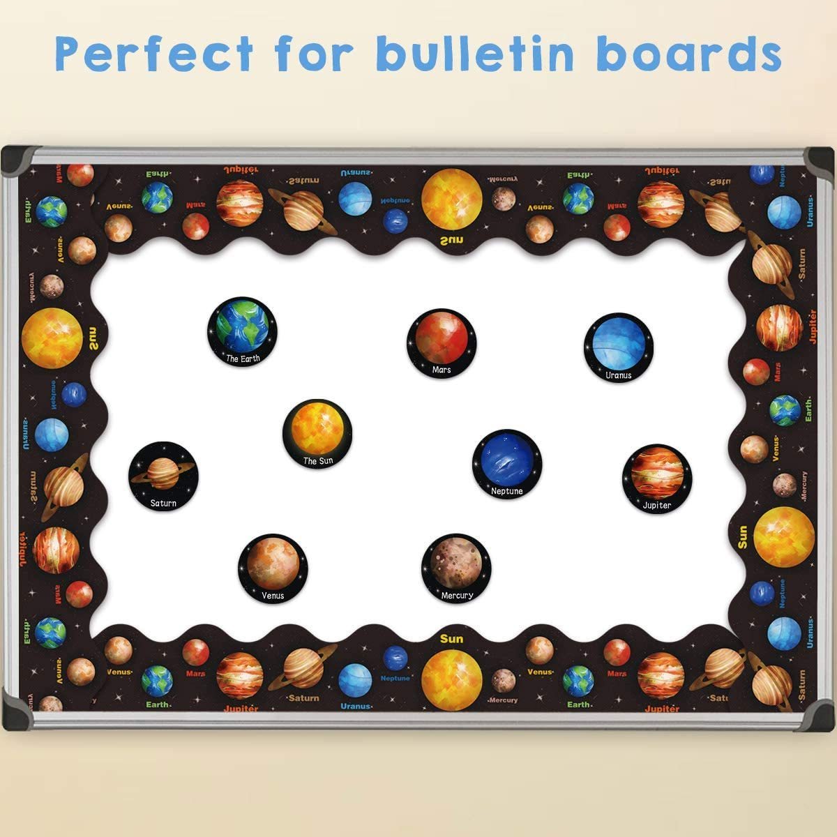 Custom Solar System Bulletin Board Border Planet Space Trimmer for Classroom