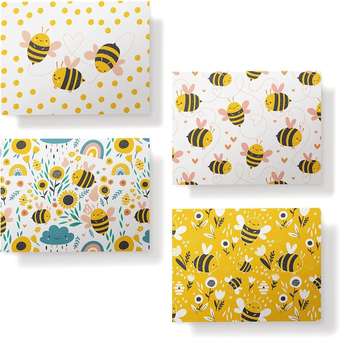 Bumble Bee Assorted Note Cards Cute Blank Greeting Cards With Envelopes  Greeting Cards for All Occasions