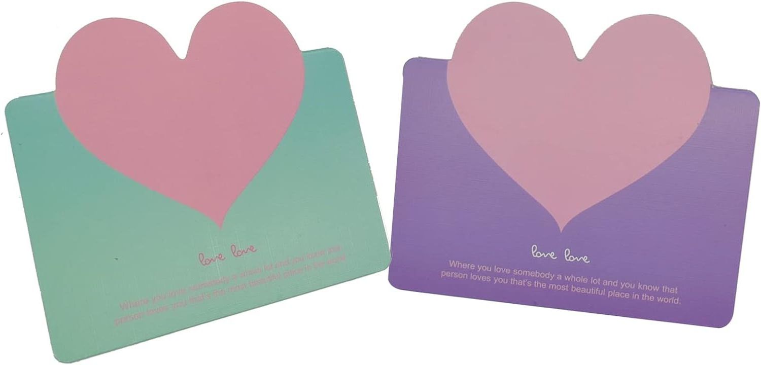 Valentine Day Cards Sealer Sticker Assortment Valentine Cards Bulk with Envelopes Hearts & Love for Wedding Anniversary