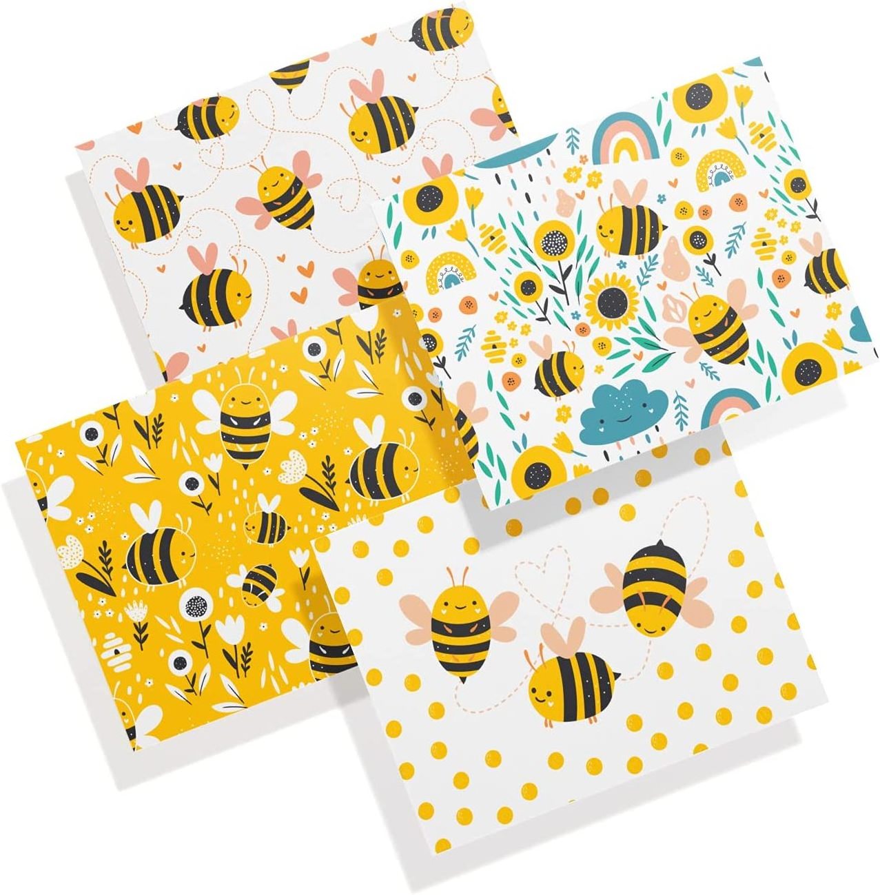 Bumble Bee Assorted Note Cards Cute Blank Greeting Cards With Envelopes  Greeting Cards for All Occasions