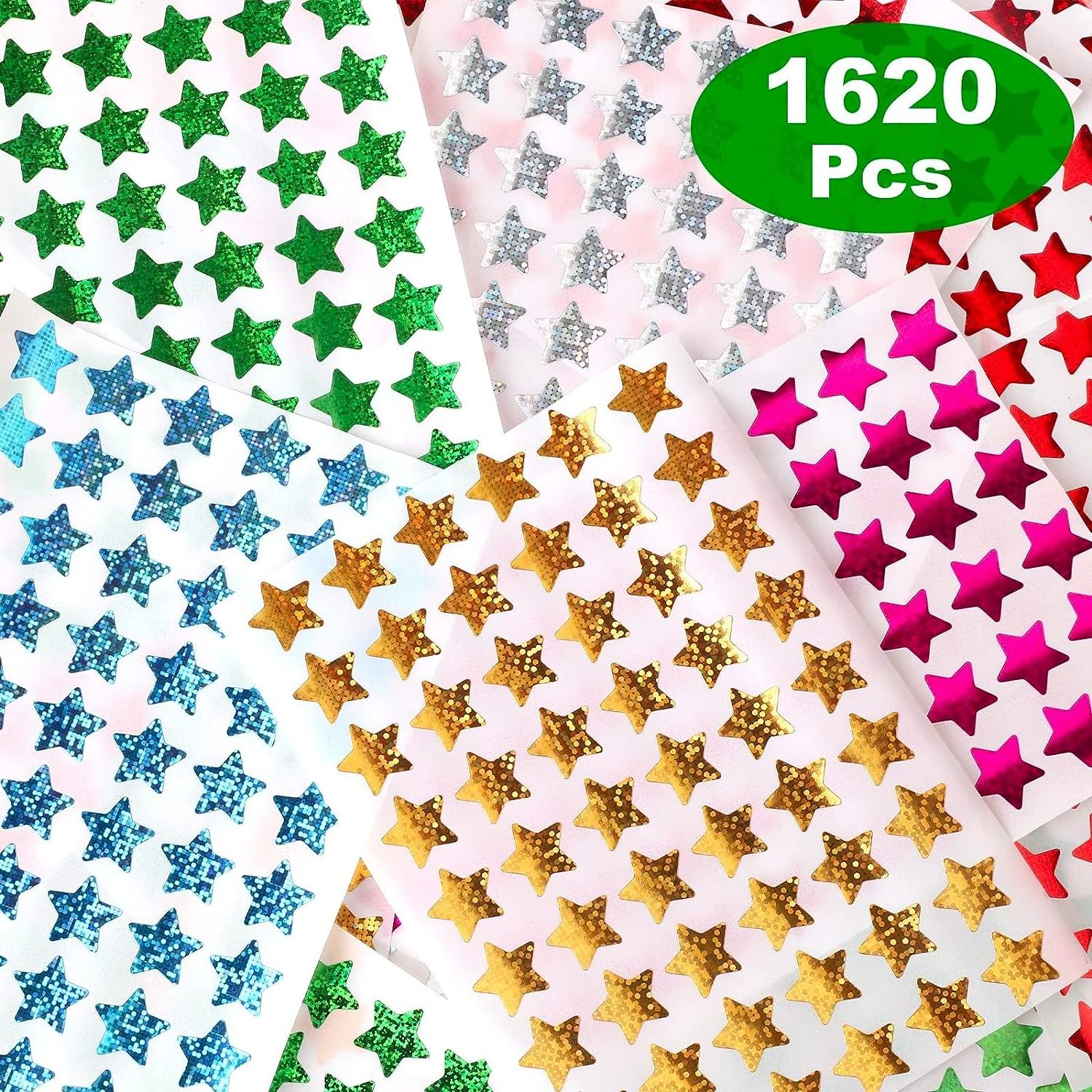 Wholesale Holographic Rainbow Small Star Stickers for Kids Reward Behavior Chart Student Planner and Teacher reward Sticker