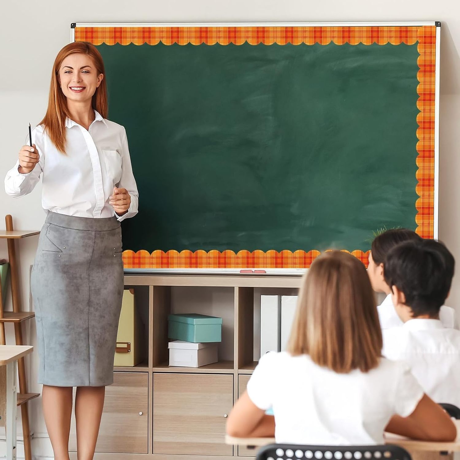 Bulletin Board Classroom Borders Scalloped Blackboard Border Stickers Trim  Classroom Chalkboard School Office Wall Decor