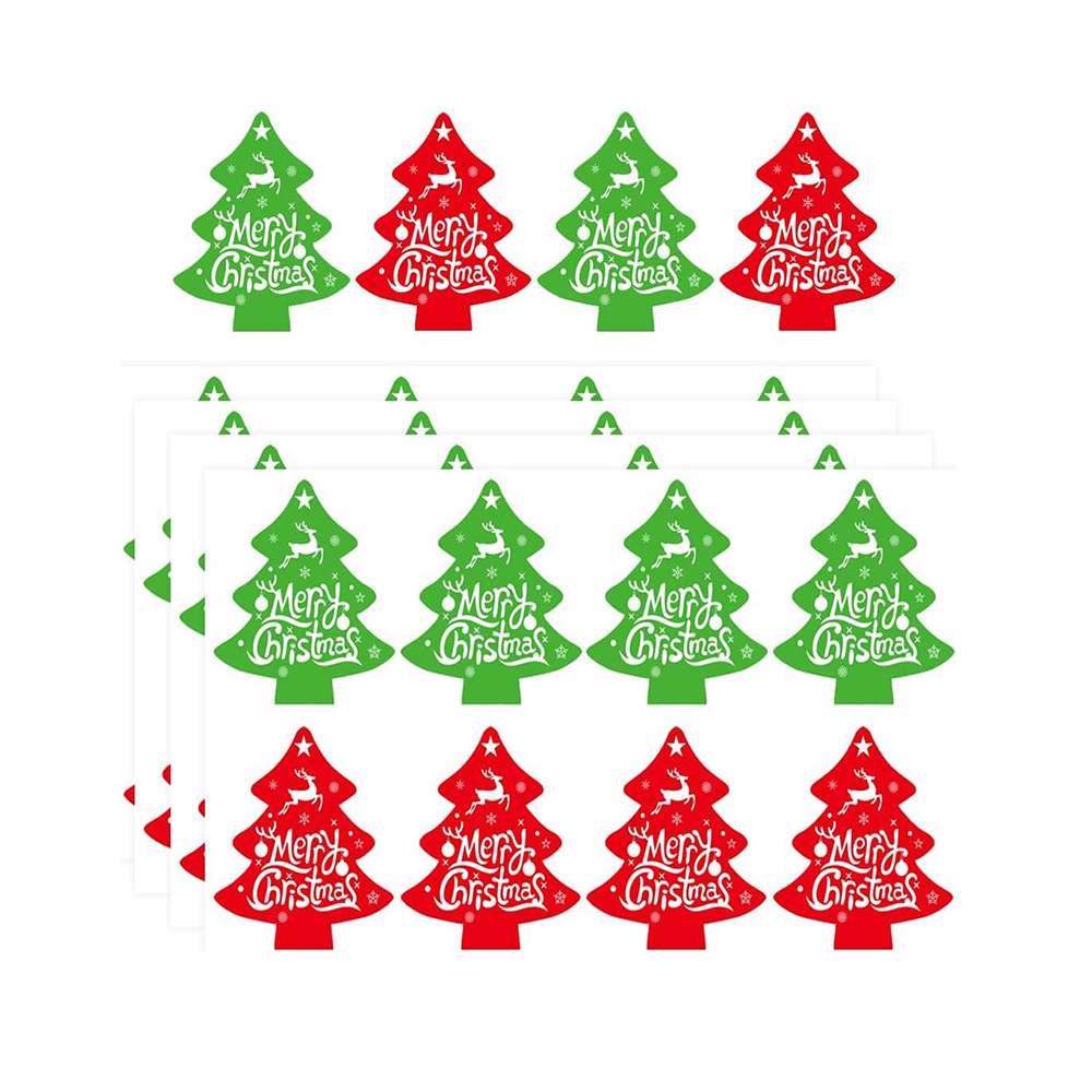 Christmas Stickers Envelope Seal Decorative Christmas Tree Stickers for Christmas Party Gift Bag Envelopes