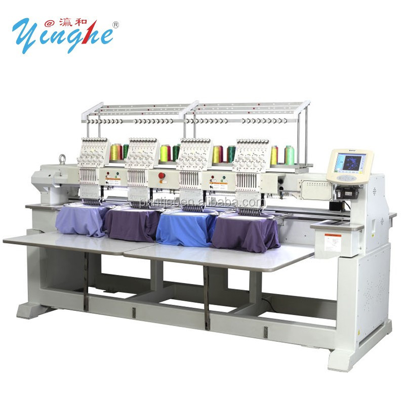 shirts and caps sequence portable dual head yinghe professional chenille embroidery machine 15 needle