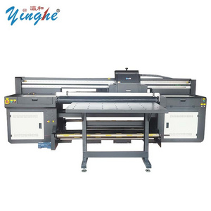 Yinghe 1.8m UV Hybrid Printer with 5pcs Ricoh G5 Printhead  Billboard Carpet Leather Printing Machine