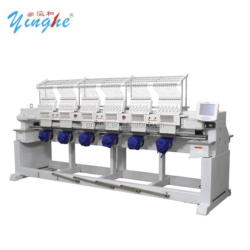 shirts and caps sequence portable dual head yinghe professional chenille embroidery machine 15 needle