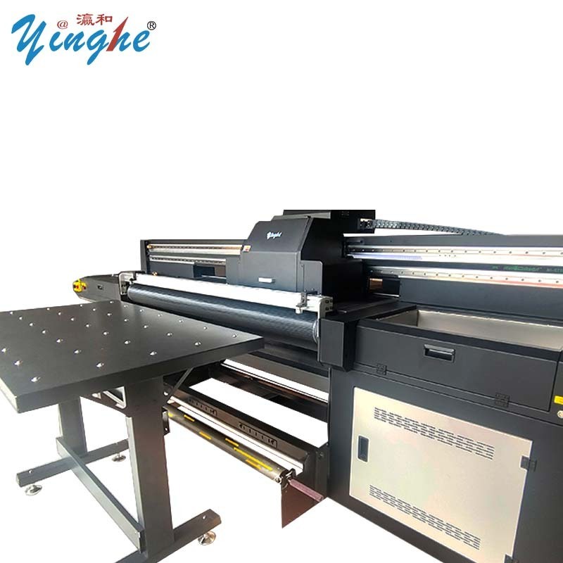 Yinghe 1.8m UV Hybrid Printer with 5pcs Ricoh G5 Printhead  Billboard Carpet Leather Printing Machine