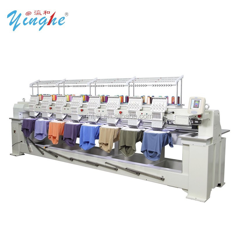 shirts and caps sequence portable dual head yinghe professional chenille embroidery machine 15 needle