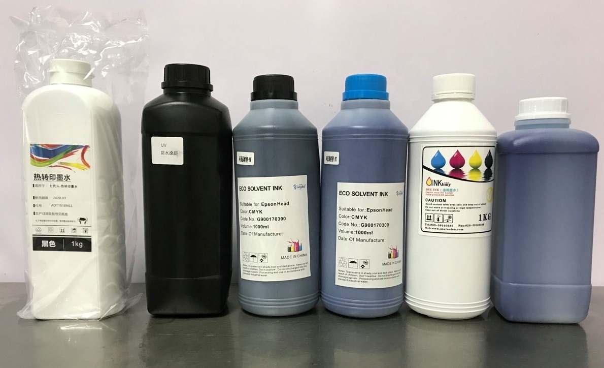 Yinghe eco solvent/ sublimation / UV / dtf  printer machine inks xp600 /dx5/i3200 ink heat transfer ink