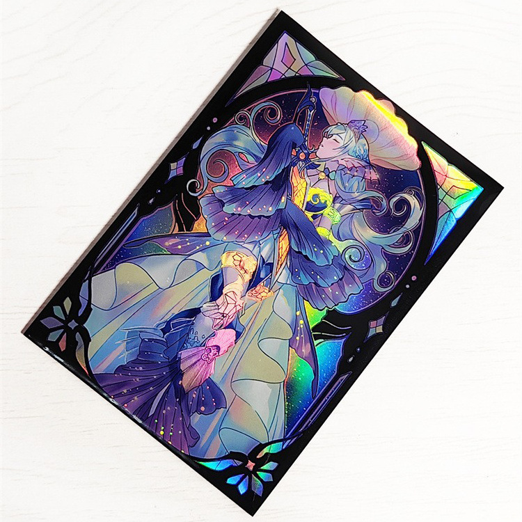 Custom wholesale cartoon sports anime holographic playing trading TCG Board cards deck game printing for trading card