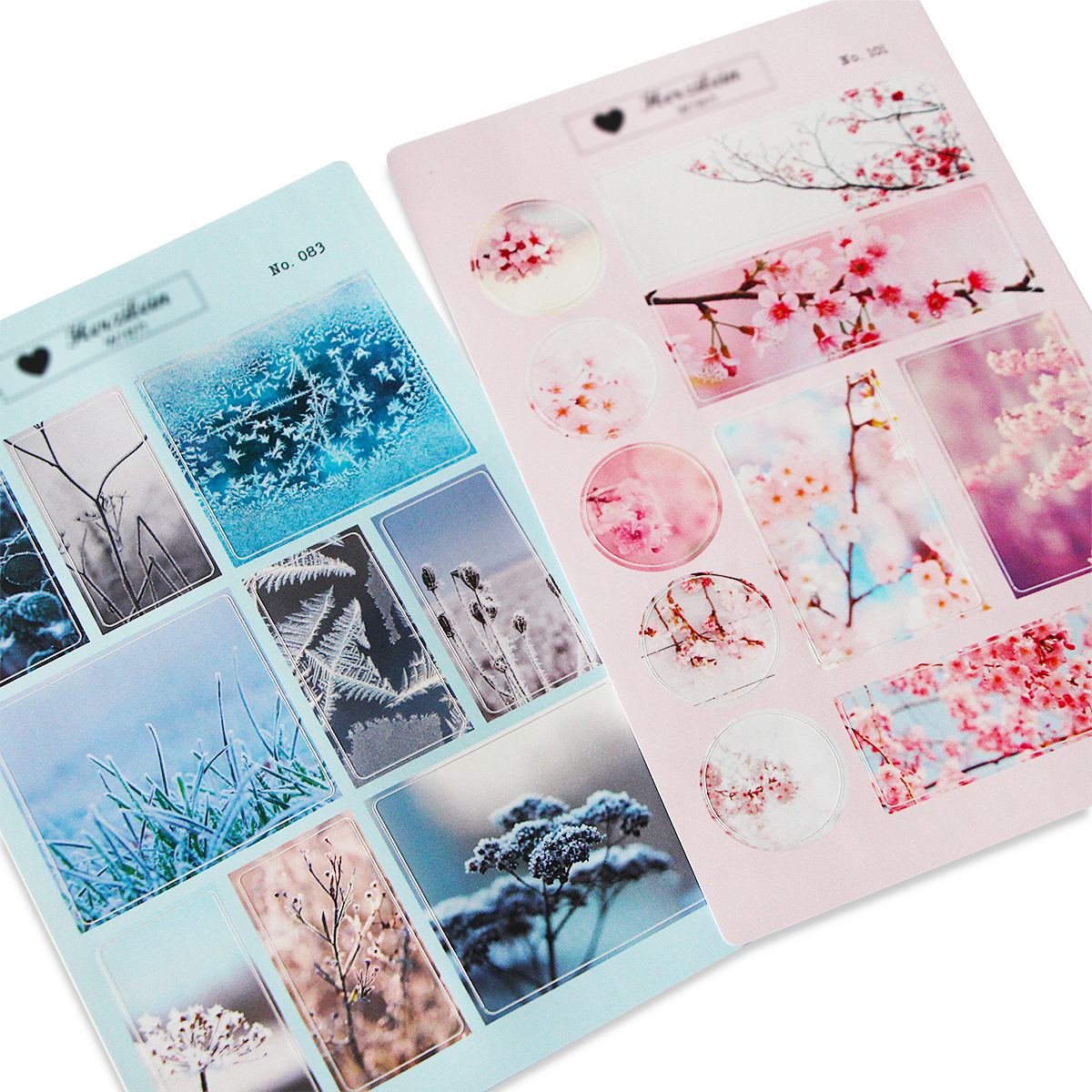 Custom journal scrapbook flower floral plant vinyl DECO stickers, kiss cut gift decoration planner paper sticker sheet