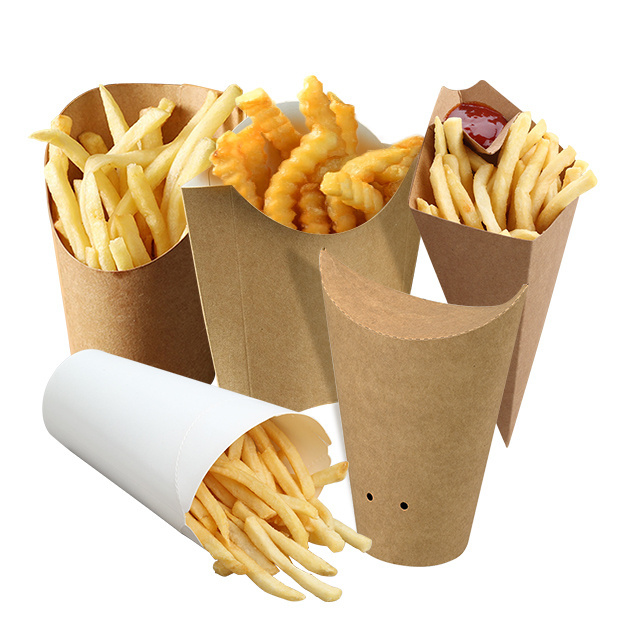 Printon Custom logo disposable chicken popcorn chips boxes french fries packaging