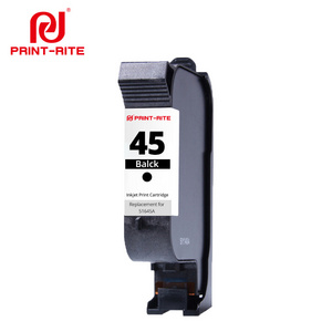 Print-Rite 45 HP45 ink cartridge compatible solvent ink for hp 45 fast dry accessories filled ink 51645a black