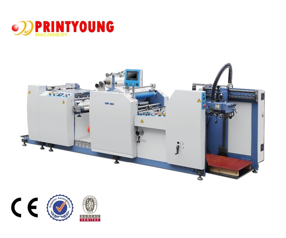 Hot Sale SW-560 Fully Automatic Laminator Machine Electric Manufacturing Plant Provided CE Certificate Laminating Machine 20 KW