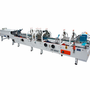 ZH-800G Automatic High Speed Pre-Fold Cardboard Box Folding Gluing Machine Paper Restaurant Cold Glue 0~220m/min 210~600gsm 220v