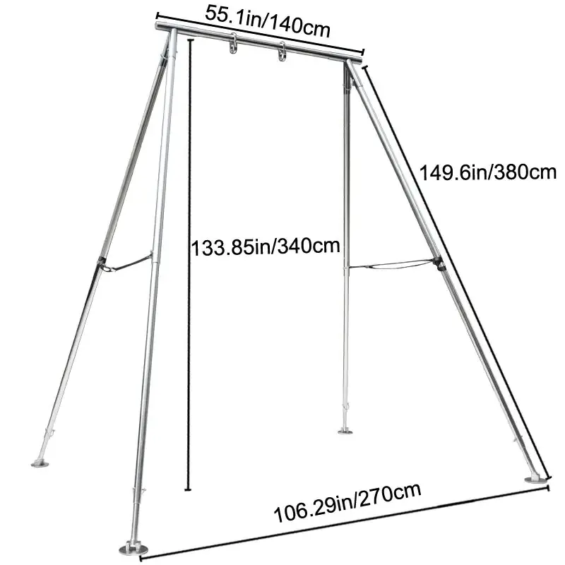 PRIOR FITNESS 4.6ft~11ft Aerial Yoga frame 600KGS Magnesium Alloy Outdoor Aerial yoga stand