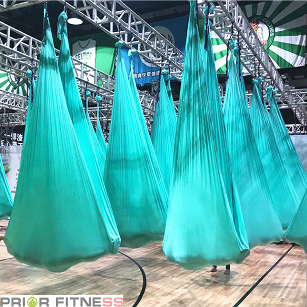 Prior Fitness Aerial Yoga Hammock Swing 6.4M Silky Set Nylon Low Stretch Air Flying Inversion Anti Gravity Aerial Yoga Slings