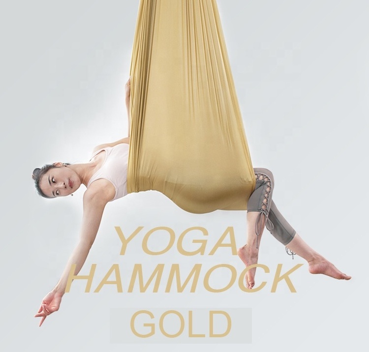 2022 Yoga Indoor 6 Meters Medium Stretch Nylon Aerial Yoga hammock For Acrobatic Fly Dance